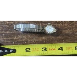 Vtg Gold-tone Waltham Incabloc 17-jewel Mechanical Ladies Watch w Spiedel band.